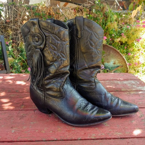Laredo Shoes - 🥂SALE!🥂 Vintage Black Tassel Laredo Cowboy Boots